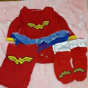 3 piece  superwoman infant costume